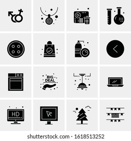 16 Business Universal Icons Vector. Creative Icon Illustration to use in web and Mobile Related project.