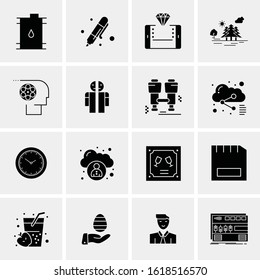16 Business Universal Icons Vector. Creative Icon Illustration to use in web and Mobile Related project.