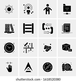 16 Business Universal Icons Vector. Creative Icon Illustration to use in web and Mobile Related project.