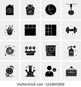 16 Business Universal Icons Vector. Creative Icon Illustration to use in web and Mobile Related project.