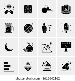 16 Business Universal Icons Vector. Creative Icon Illustration to use in web and Mobile Related project.