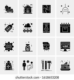 16 Business Universal Icons Vector. Creative Icon Illustration to use in web and Mobile Related project.