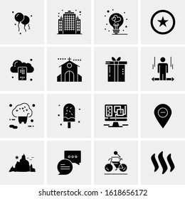 16 Business Universal Icons Vector. Creative Icon Illustration to use in web and Mobile Related project.