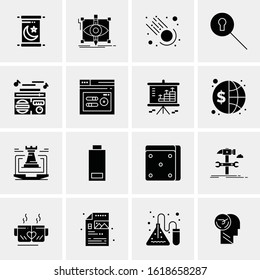 16 Business Universal Icons Vector. Creative Icon Illustration to use in web and Mobile Related project.