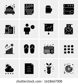 16 Business Universal Icons Vector. Creative Icon Illustration to use in web and Mobile Related project.