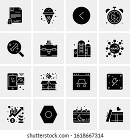 16 Business Universal Icons Vector. Creative Icon Illustration to use in web and Mobile Related project.