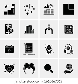 16 Business Universal Icons Vector. Creative Icon Illustration to use in web and Mobile Related project.