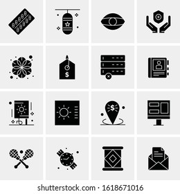 16 Business Universal Icons Vector. Creative Icon Illustration to use in web and Mobile Related project.