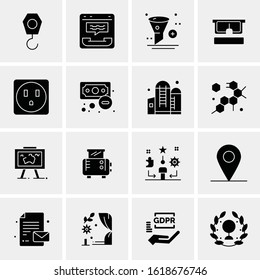 16 Business Universal Icons Vector. Creative Icon Illustration to use in web and Mobile Related project.
