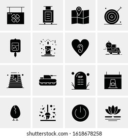 16 Business Universal Icons Vector. Creative Icon Illustration to use in web and Mobile Related project.