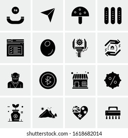 16 Business Universal Icons Vector. Creative Icon Illustration to use in web and Mobile Related project.