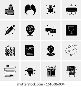 16 Business Universal Icons Vector. Creative Icon Illustration to use in web and Mobile Related project.