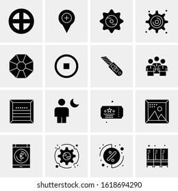 16 Business Universal Icons Vector. Creative Icon Illustration to use in web and Mobile Related project.