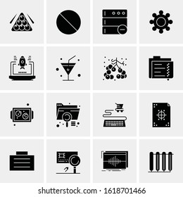 16 Business Universal Icons Vector. Creative Icon Illustration to use in web and Mobile Related project.