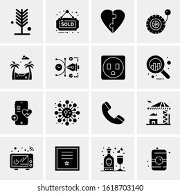 16 Business Universal Icons Vector. Creative Icon Illustration to use in web and Mobile Related project.