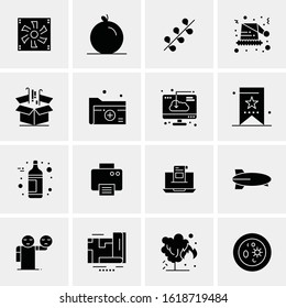 16 Business Universal Icons Vector. Creative Icon Illustration to use in web and Mobile Related project.