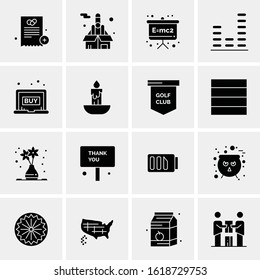 16 Business Universal Icons Vector. Creative Icon Illustration to use in web and Mobile Related project.