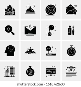16 Business Universal Icons Vector. Creative Icon Illustration to use in web and Mobile Related project.
