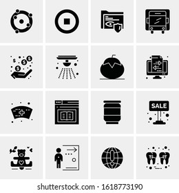 16 Business Universal Icons Vector. Creative Icon Illustration to use in web and Mobile Related project.