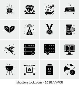 16 Business Universal Icons Vector. Creative Icon Illustration to use in web and Mobile Related project.