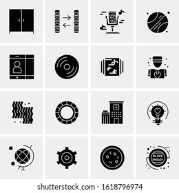 16 Business Universal Icons Vector. Creative Icon Illustration to use in web and Mobile Related project.