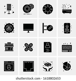 16 Business Universal Icons Vector. Creative Icon Illustration to use in web and Mobile Related project.