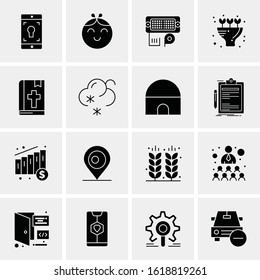 16 Business Universal Icons Vector. Creative Icon Illustration to use in web and Mobile Related project.