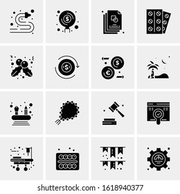 16 Business Universal Icons Vector. Creative Icon Illustration to use in web and Mobile Related project.