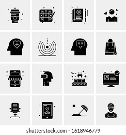 16 Business Universal Icons Vector. Creative Icon Illustration to use in web and Mobile Related project.