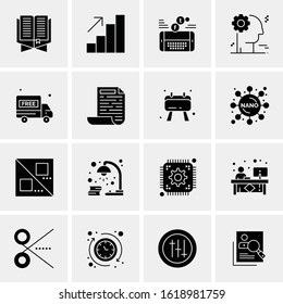 16 Business Universal Icons Vector. Creative Icon Illustration to use in web and Mobile Related project.