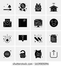 16 Business Universal Icons Vector. Creative Icon Illustration to use in web and Mobile Related project.