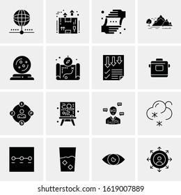 16 Business Universal Icons Vector. Creative Icon Illustration to use in web and Mobile Related project.