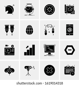 16 Business Universal Icons Vector. Creative Icon Illustration to use in web and Mobile Related project.