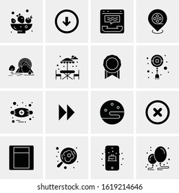 16 Business Universal Icons Vector. Creative Icon Illustration to use in web and Mobile Related project.