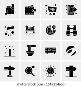 16 Business Universal Icons Vector. Creative Icon Illustration to use in web and Mobile Related project.