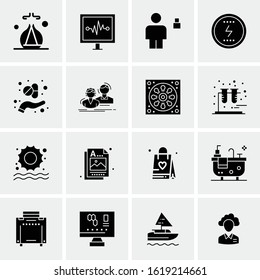 16 Business Universal Icons Vector. Creative Icon Illustration to use in web and Mobile Related project.