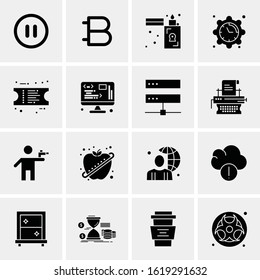 16 Business Universal Icons Vector. Creative Icon Illustration to use in web and Mobile Related project.