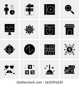 16 Business Universal Icons Vector. Creative Icon Illustration to use in web and Mobile Related project.