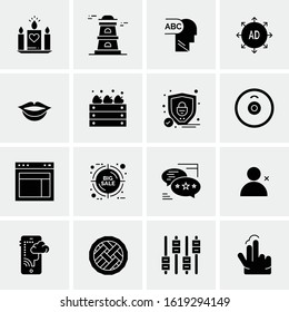16 Business Universal Icons Vector. Creative Icon Illustration to use in web and Mobile Related project.