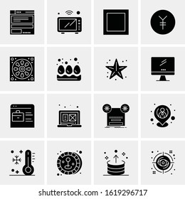 16 Business Universal Icons Vector. Creative Icon Illustration to use in web and Mobile Related project.