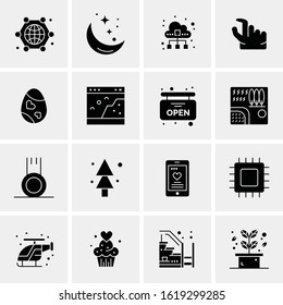 16 Business Universal Icons Vector. Creative Icon Illustration to use in web and Mobile Related project.