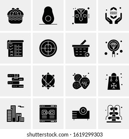 16 Business Universal Icons Vector. Creative Icon Illustration to use in web and Mobile Related project.