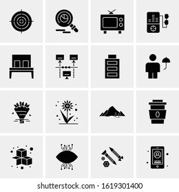 16 Business Universal Icons Vector. Creative Icon Illustration to use in web and Mobile Related project.