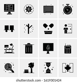 16 Business Universal Icons Vector. Creative Icon Illustration to use in web and Mobile Related project.