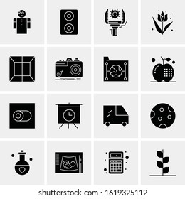 16 Business Universal Icons Vector. Creative Icon Illustration to use in web and Mobile Related project.