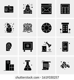 16 Business Universal Icons Vector. Creative Icon Illustration to use in web and Mobile Related project.
