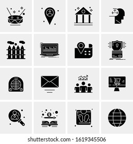 16 Business Universal Icons Vector. Creative Icon Illustration to use in web and Mobile Related project.