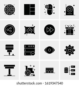 16 Business Universal Icons Vector. Creative Icon Illustration to use in web and Mobile Related project.