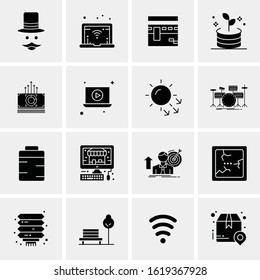 16 Business Universal Icons Vector. Creative Icon Illustration to use in web and Mobile Related project.