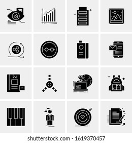 16 Business Universal Icons Vector. Creative Icon Illustration to use in web and Mobile Related project.